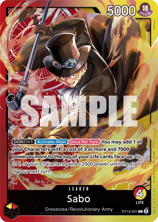 Sabo ST13-001 – One Piece Card Game Leader
