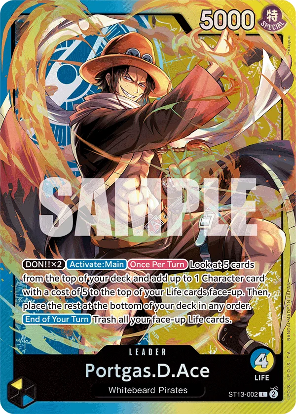Portgas.D.Ace ST13-002 – One Piece Card Game Leader