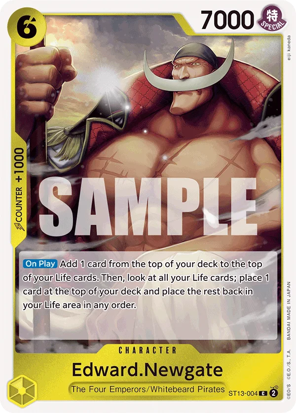 Edward.Newgate ST13-004 – One Piece Card Game Character