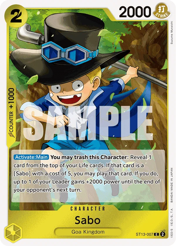 Sabo ST13-007 – One Piece Card Game Character