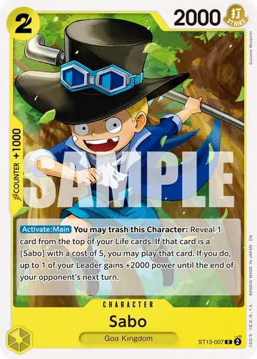 Sabo ST13-007 (Reprint)
