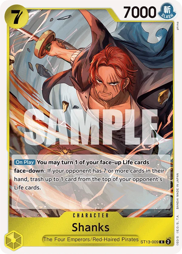 Shanks ST13-009 – One Piece Card Game Character