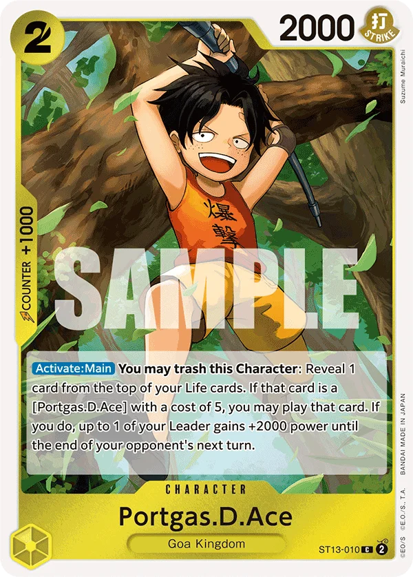 Portgas.D.Ace ST13-010 – One Piece Card Game Character