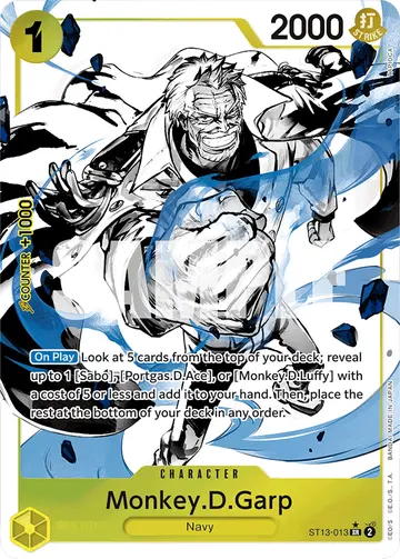 Monkey.D.Garp ST13-013 (Alternate art)