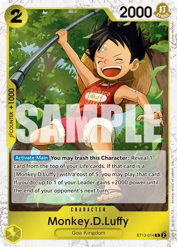 Monkey.D.Luffy ST13-014 (Alternate art)