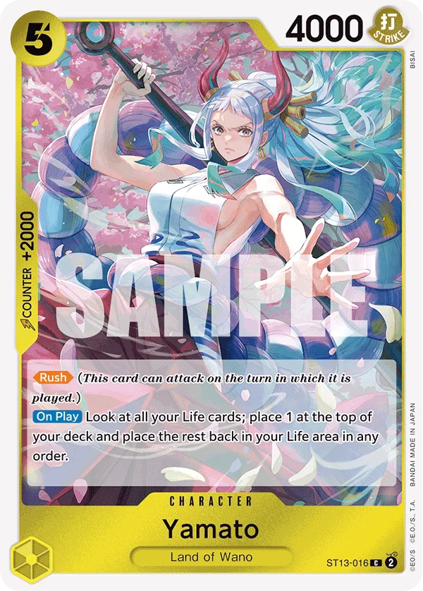 Yamato ST13-016 – One Piece Card Game Character