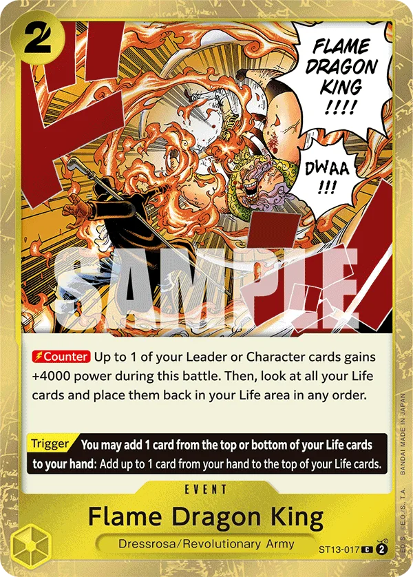 Flame Dragon King ST13-017 – One Piece Card Game Event