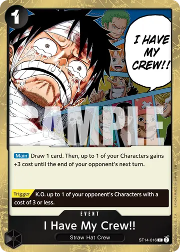 I Have My Crew!! ST14-016 (Alternate art)