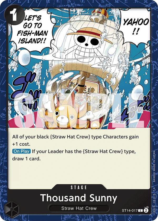 Thousand Sunny ST14-017 – One Piece Card Game Stage