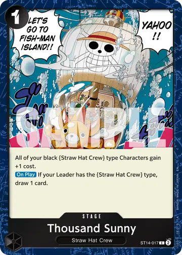 Thousand Sunny ST14-017 (Alternate art)