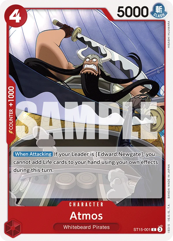 Atmos ST15-001 – One Piece Card Game Character