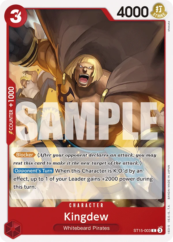 Kingdew ST15-003 – One Piece Card Game Character