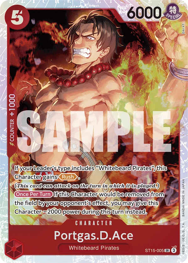 Portgas.D.Ace ST15-005 – One Piece Card Game Character