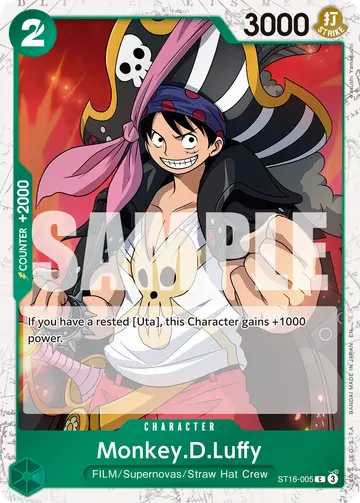 Monkey.D.Luffy ST16-005 (Alternate art)