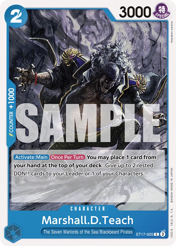 Marshall.D.Teach ST17-005 – One Piece Card Game Character
