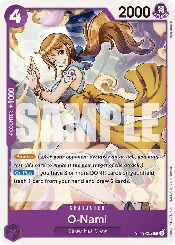 O-Nami ST18-002 – One Piece Card Game Character