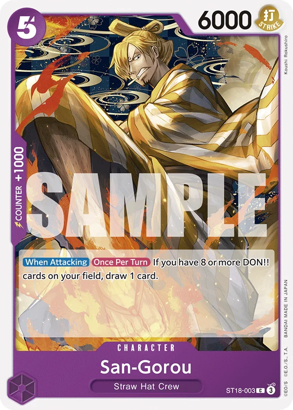 San-Gorou ST18-003 – One Piece Card Game Character