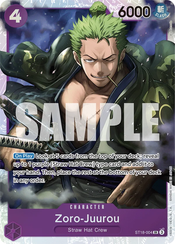 Zoro-Juurou ST18-004 – One Piece Card Game Character