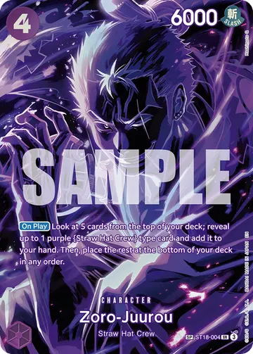 Zoro-Juurou ST18-004 (Alternate art)