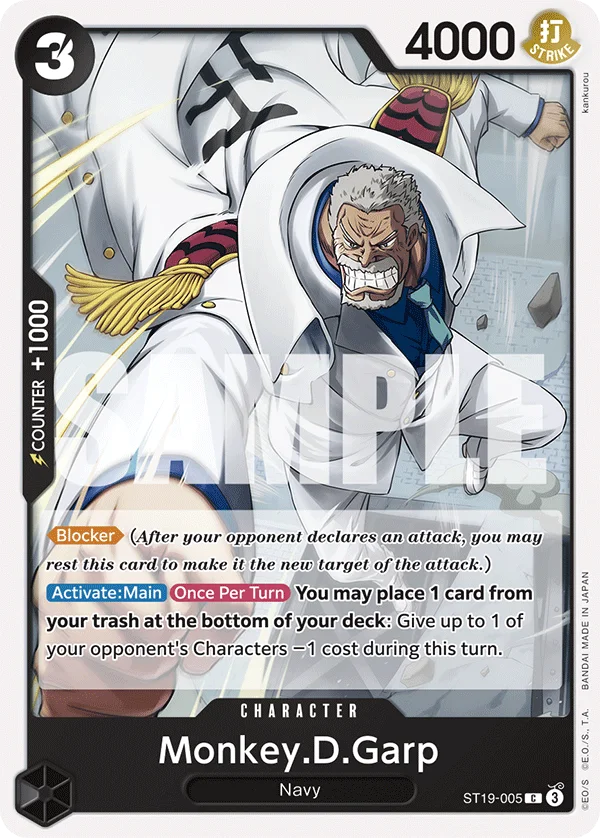 Monkey.D.Garp ST19-005 – One Piece Card Game Character