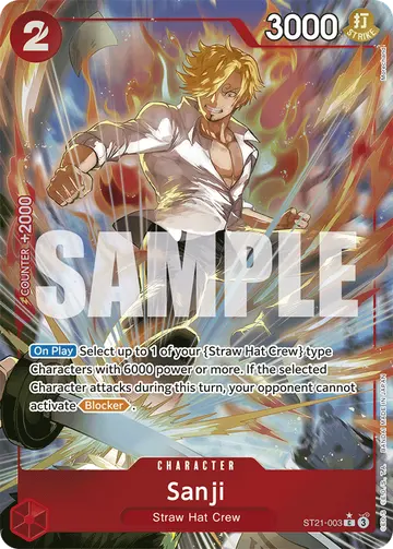 Sanji ST21-003 (Alternate art)