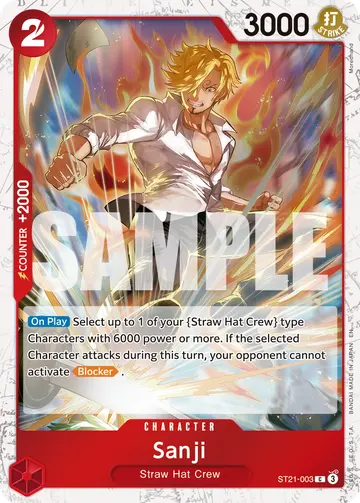 Sanji ST21-003 (Alternate art)