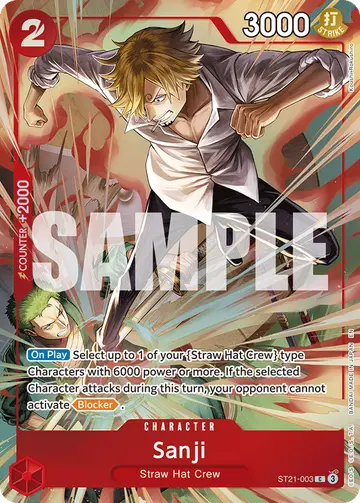Sanji ST21-003 (Alternate art)