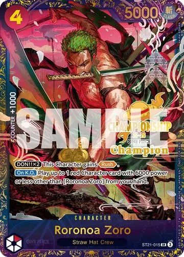 Roronoa Zoro ST21-015 (Alternate art)