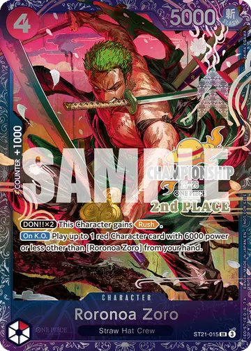 Roronoa Zoro ST21-015 (Alternate art)