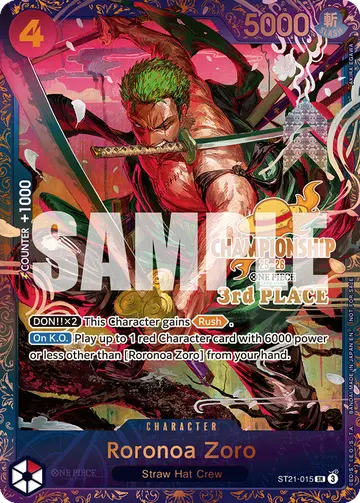 Roronoa Zoro ST21-015 (Alternate art)