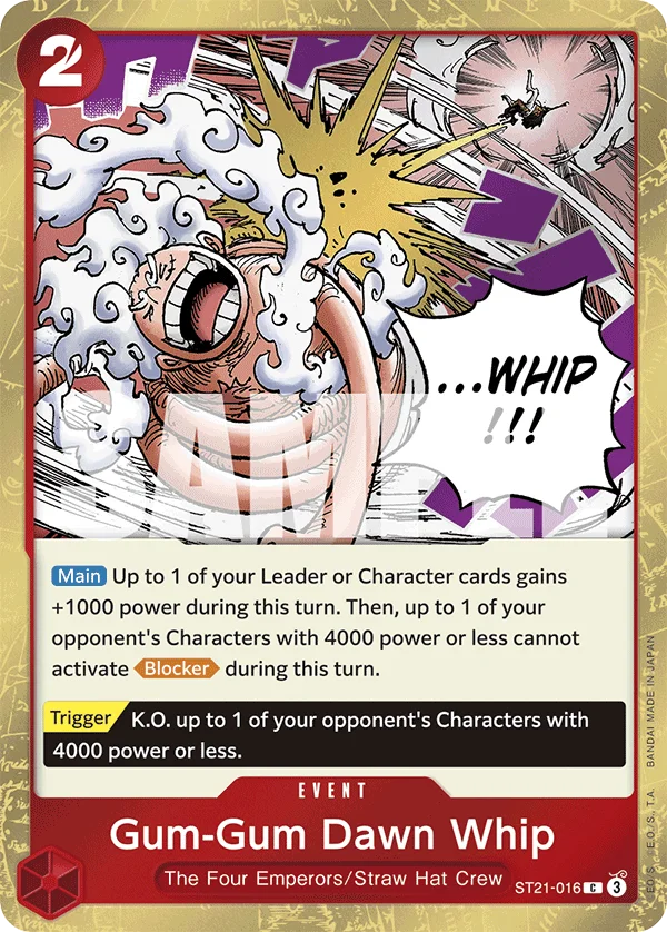 Gum-Gum Dawn Whip ST21-016 – One Piece Card Game Event