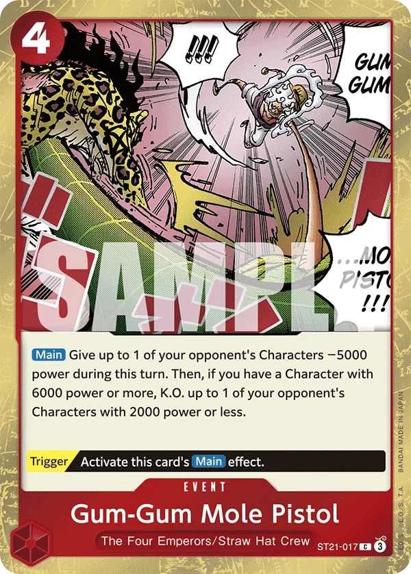 Gum-Gum Mole Pistol ST21-017 – One Piece Card Game Event