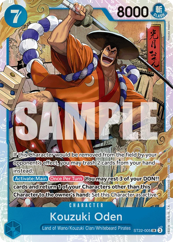 Kouzuki Oden ST22-005 – One Piece Card Game Character