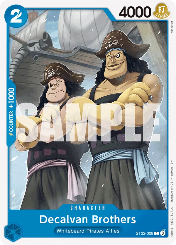 Decalvan Brothers ST22-008 – One Piece Card Game Character