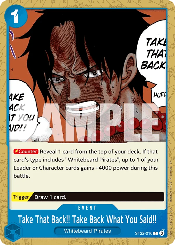 Take That Back!! Take Back What You Said!! ST22-016 – One Piece Card Game Event