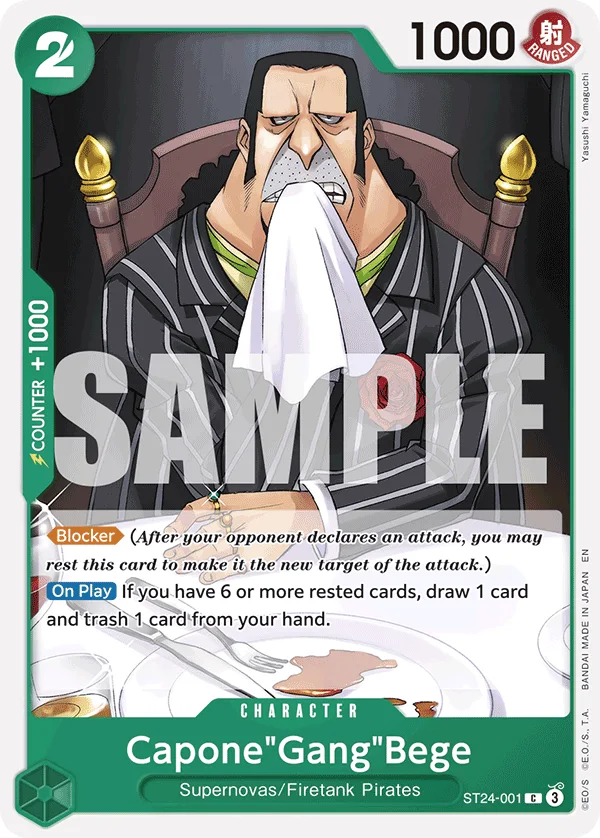 Capone"Gang"Bege ST24-001 – One Piece Card Game Character