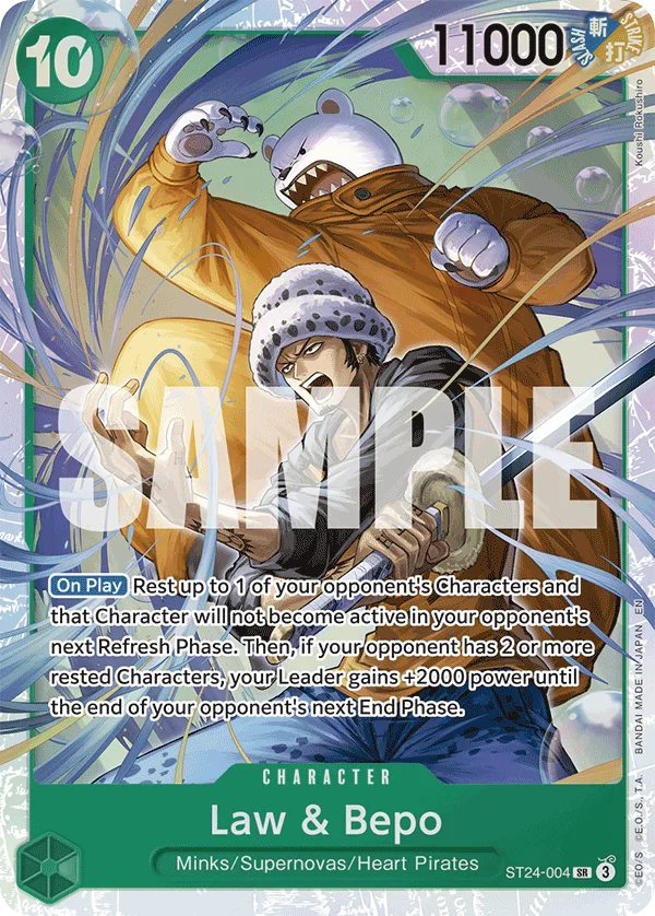 Law & Bepo ST24-004 – One Piece Card Game Character