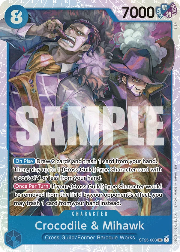 Crocodile & Mihawk ST25-003 – One Piece Card Game Character