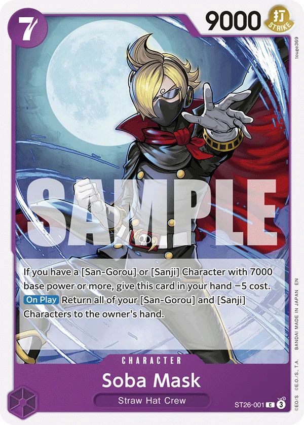 Soba Mask ST26-001 – One Piece Card Game Character