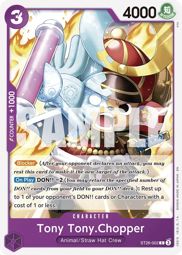 Tony Tony.Chopper ST26-002 – One Piece Card Game Character