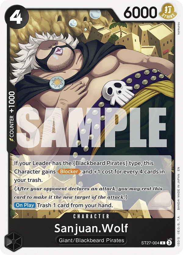 Sanjuan.Wolf ST27-004 – One Piece Card Game Character