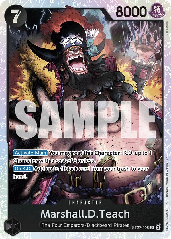 Marshall.D.Teach ST27-005 – One Piece Card Game Character