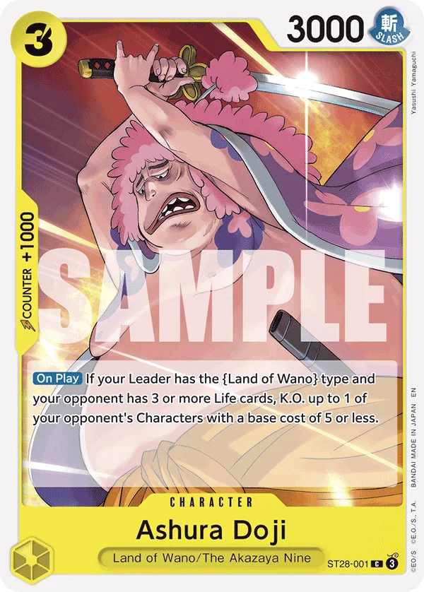 Ashura Doji ST28-001 – One Piece Card Game Character