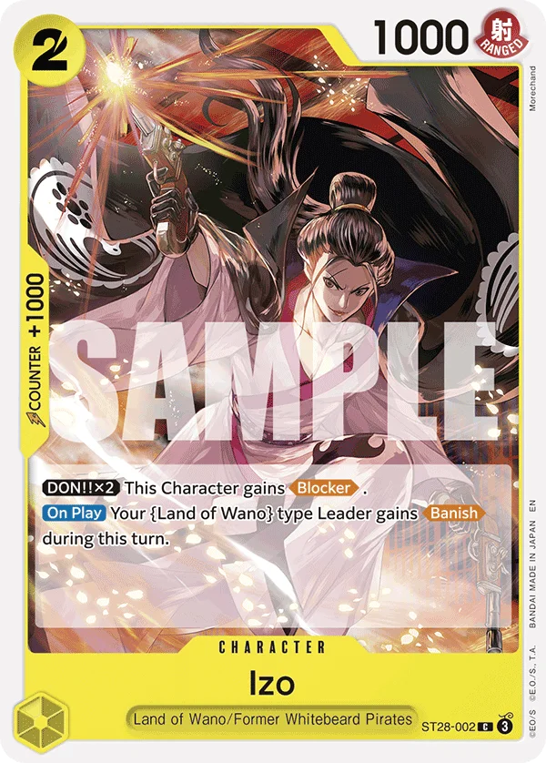 Izo ST28-002 – One Piece Card Game Character