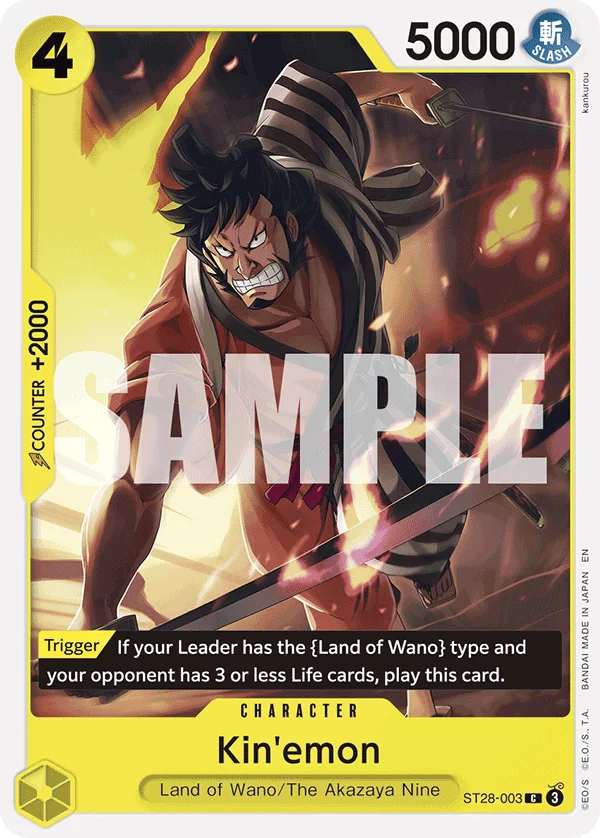 Kin'emon ST28-003 – One Piece Card Game Character