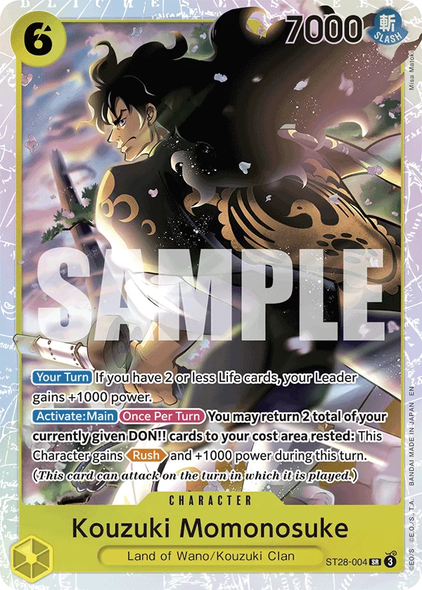 Kouzuki Momonosuke ST28-004 – One Piece Card Game Character