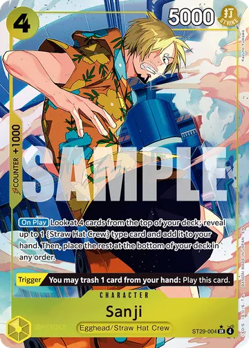Sanji ST29-004 (Alternate art)