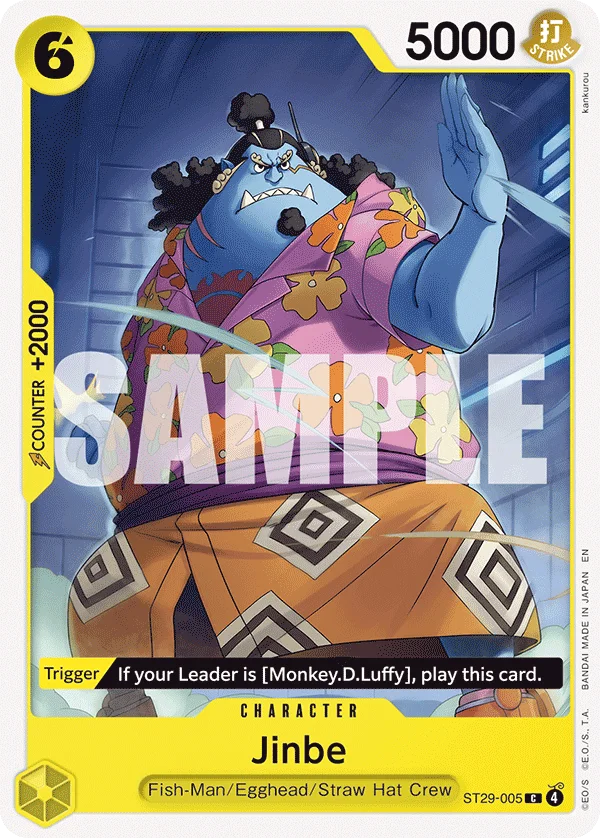 Jinbe ST29-005 – One Piece Card Game Character