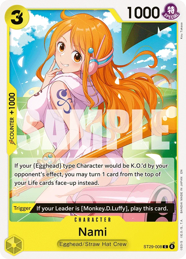 Nami ST29-008 – One Piece Card Game Character