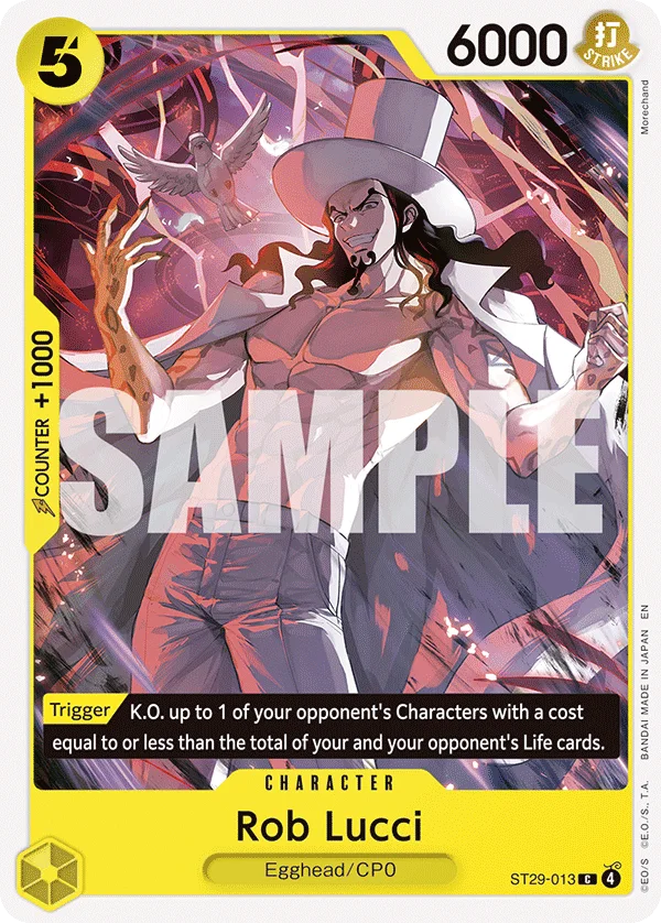 Rob Lucci ST29-013 – One Piece Card Game Character